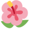 Hibiscus emoji on Twitter